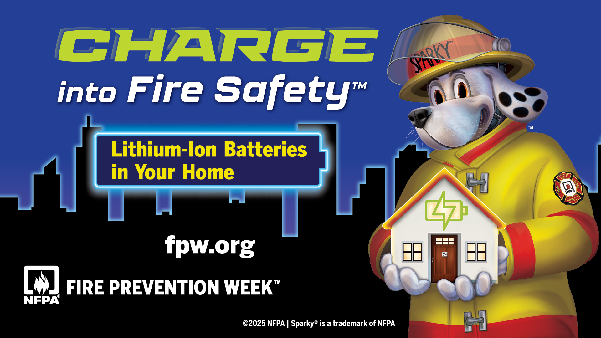 Fire Prevention Week 2025: Charge Into Fire Safety™