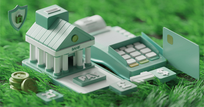 a toy bank and cash register