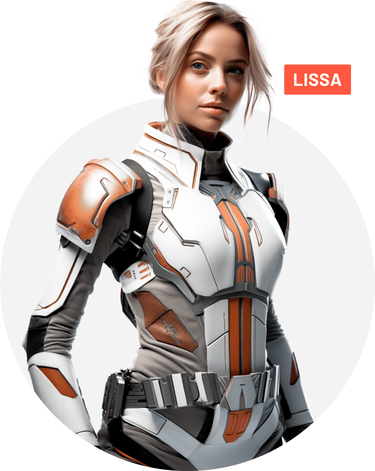 Lissa Character BG Circe - Player X Webflow Template