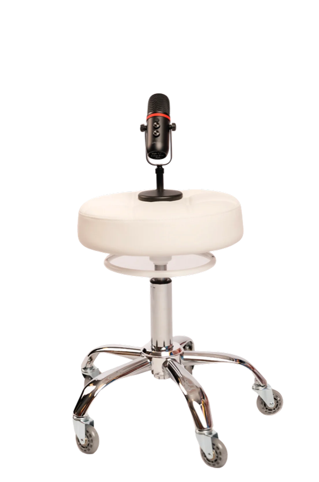 mic on chair no background
