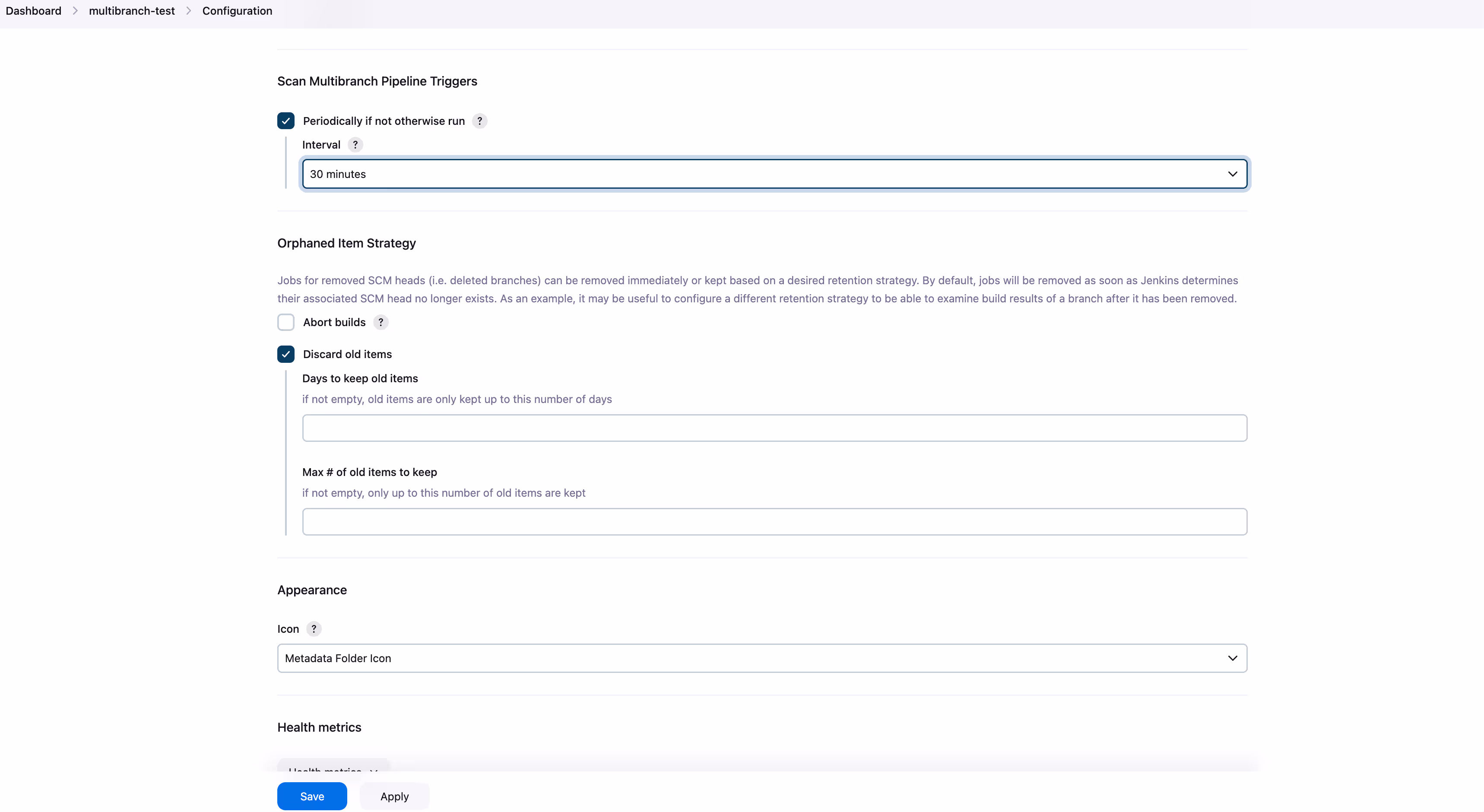 Screenshot showing where to fill the pipeline trigger time