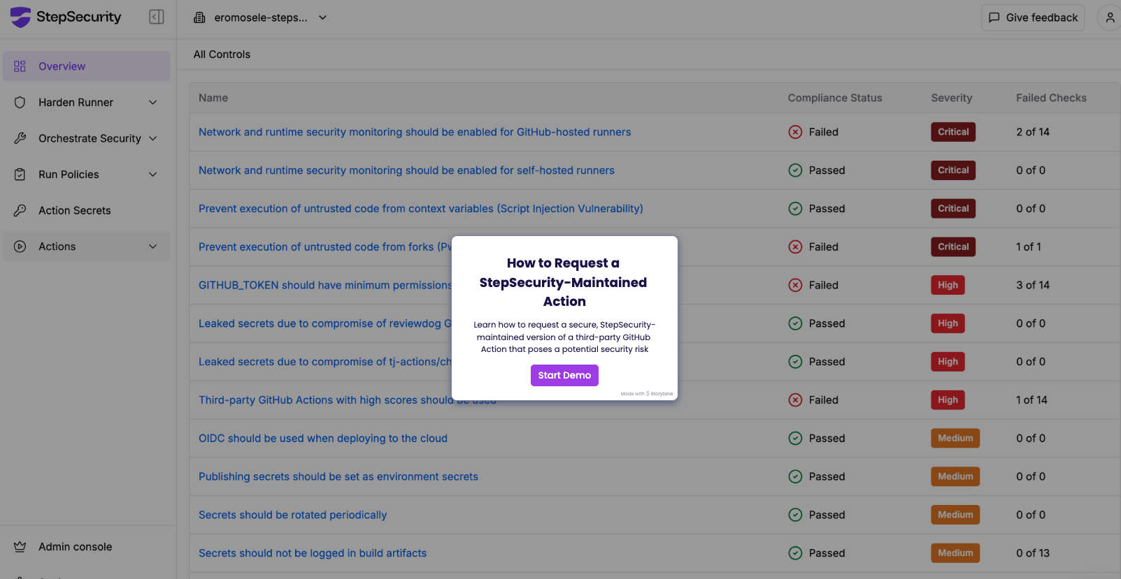 How to Request a StepSecurity Maintained Action
