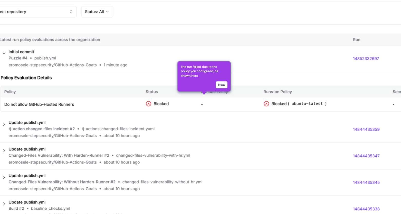 How to Create Runner Label policy