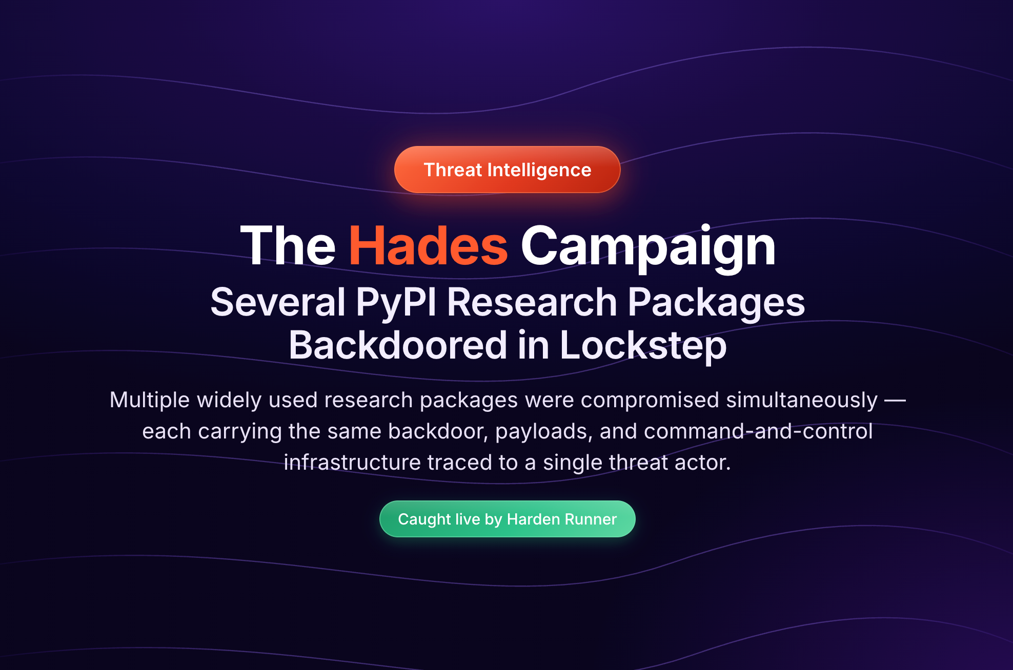 Hades Campaign hijacks PyPI ensmallen, steals credentials