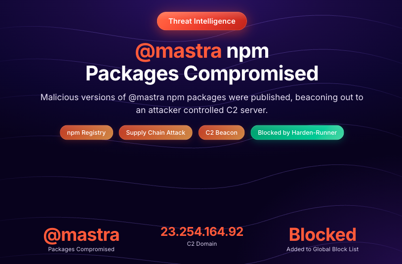 Malicious npm packages hit Mastra AI, steal credentials.