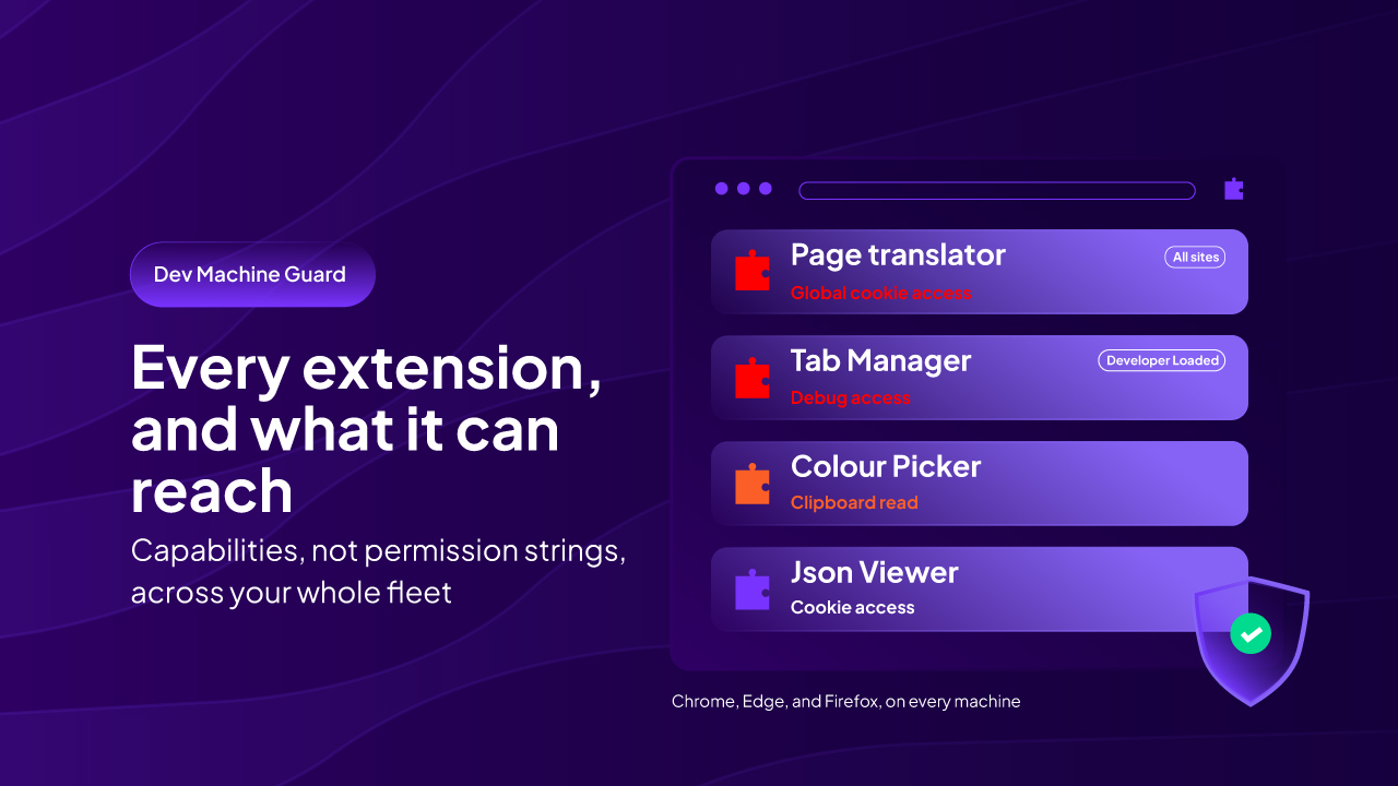 Dev Machine Guard launches browser extension inventory tool