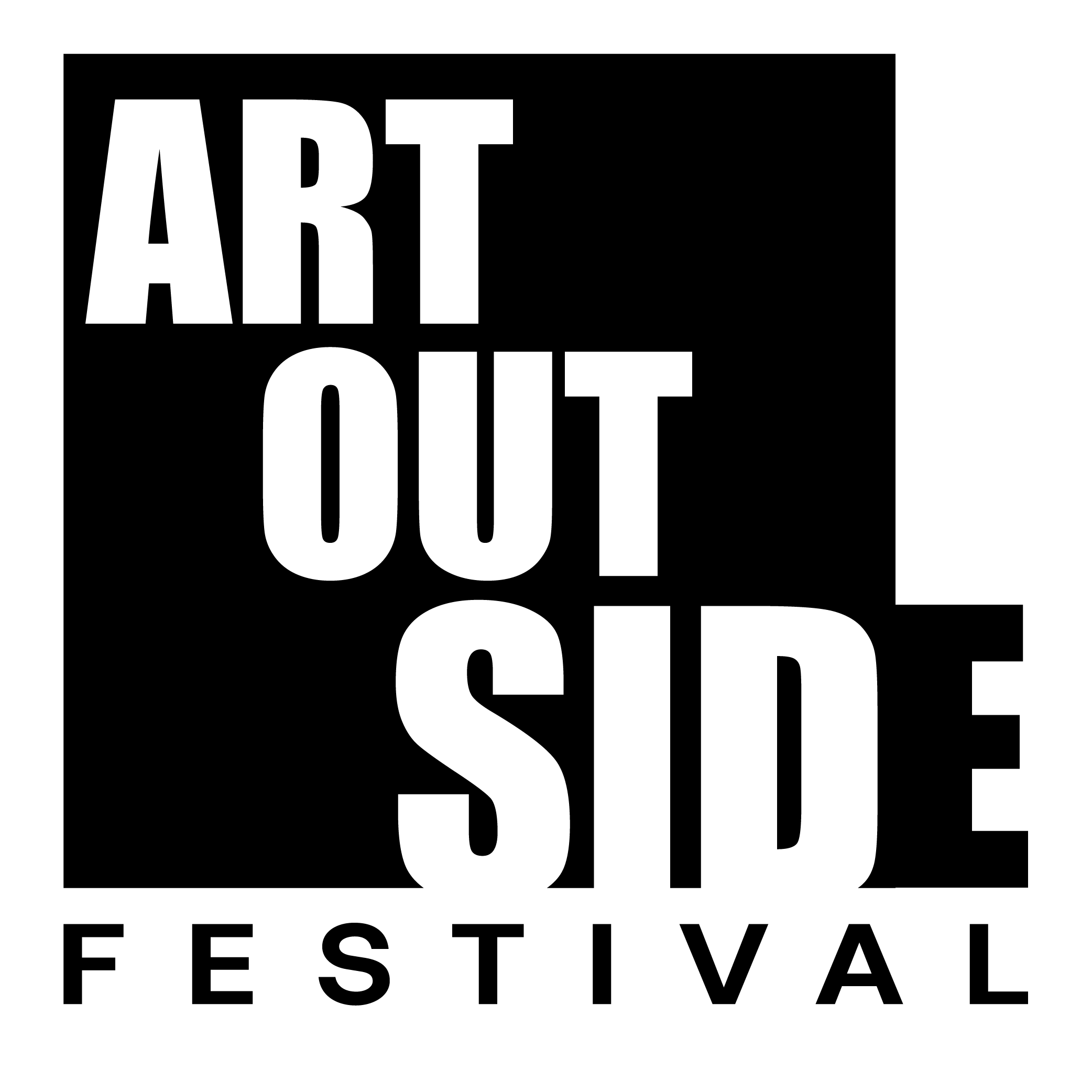 Art Out Side PoMoArts black square logo