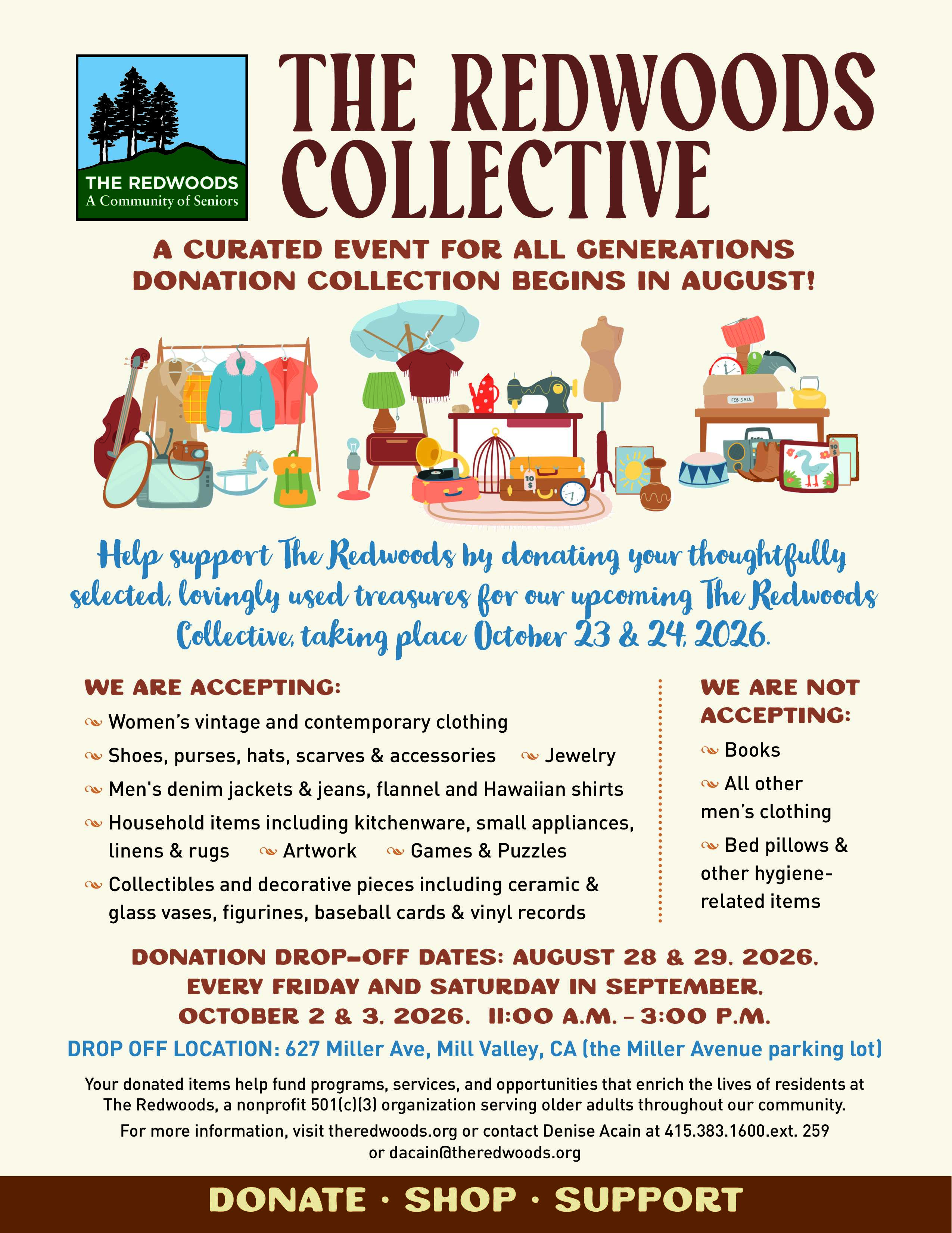 The Redwoods Collective - Donate Your Items