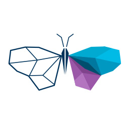 Indigo Butterfly Logo