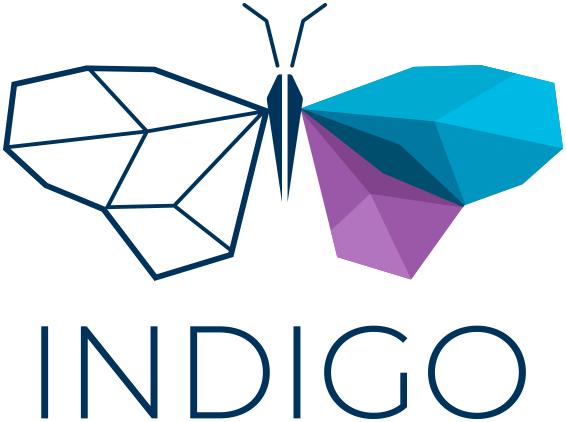 Indigo Butterfly Logo