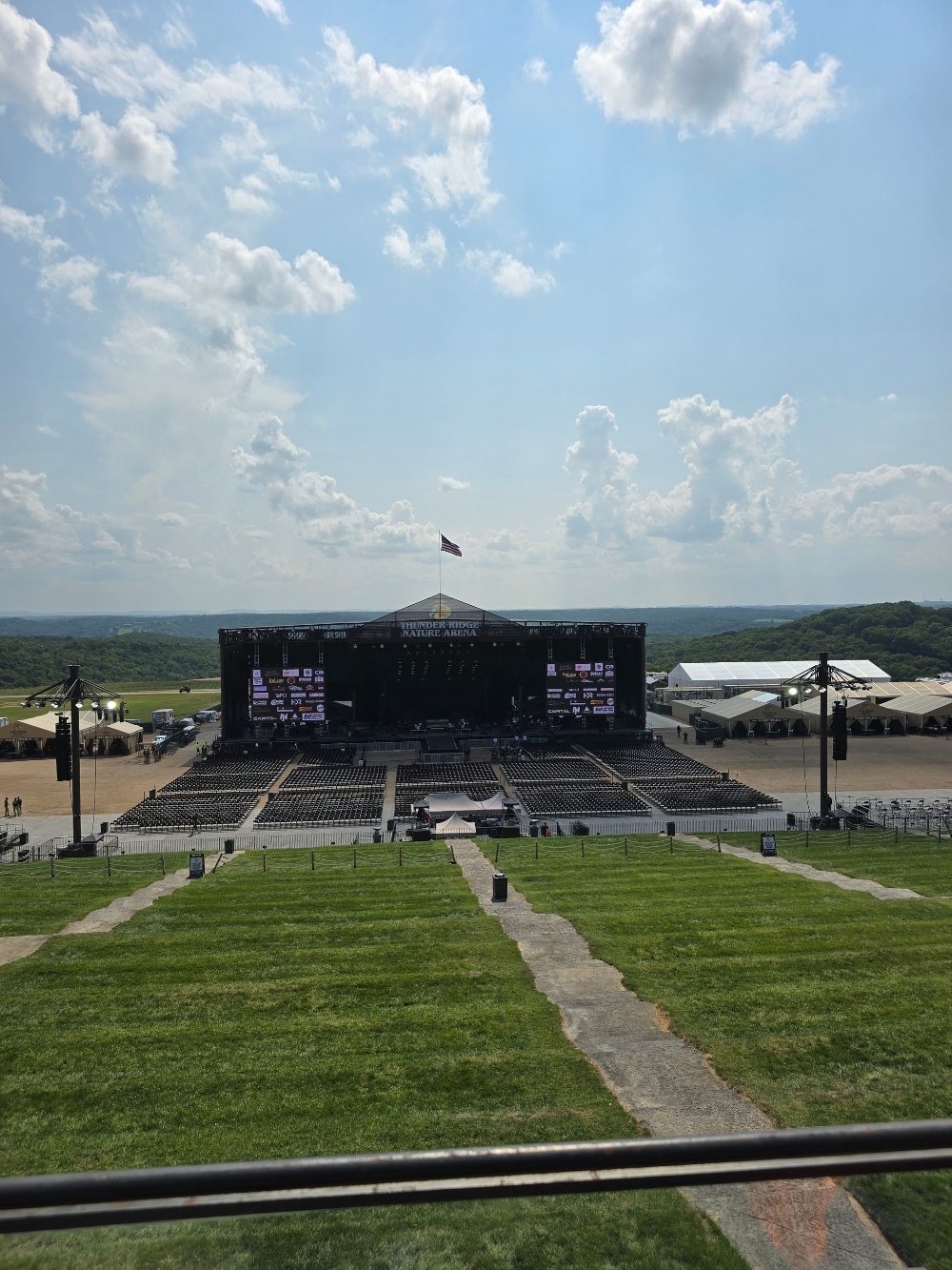 Crew one working at thunder ridge nature arena