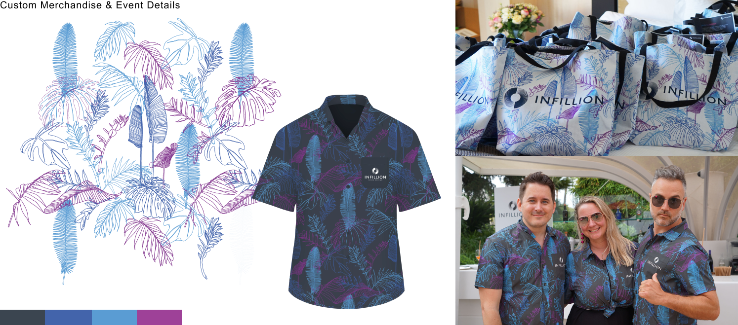 Custom Merchandise & Event Details