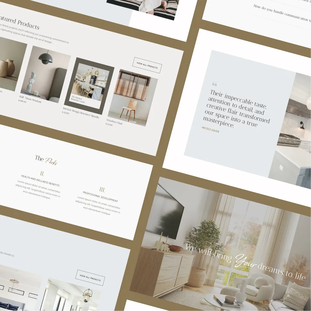 Angled Studio 11 template sections