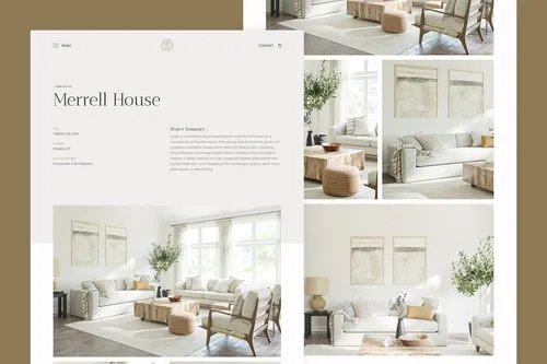 Single project page desktop mockup