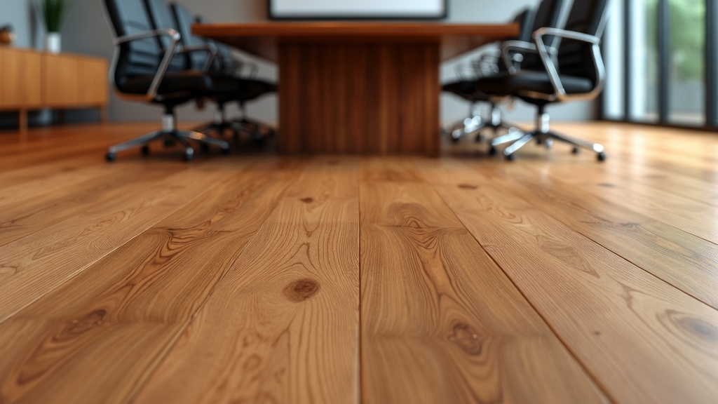 Use vinyl flooring in your offices.