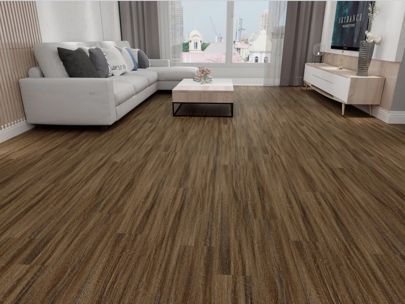 Chocolate Walnut brings luxurious dark brown tones with a rich, sophisticated grain pattern. Its deep, warm color adds elegance and depth to any room, making it a perfect choice for formal living spaces or bedrooms. Easy to maintain and highly durable, it combines style with practicality.