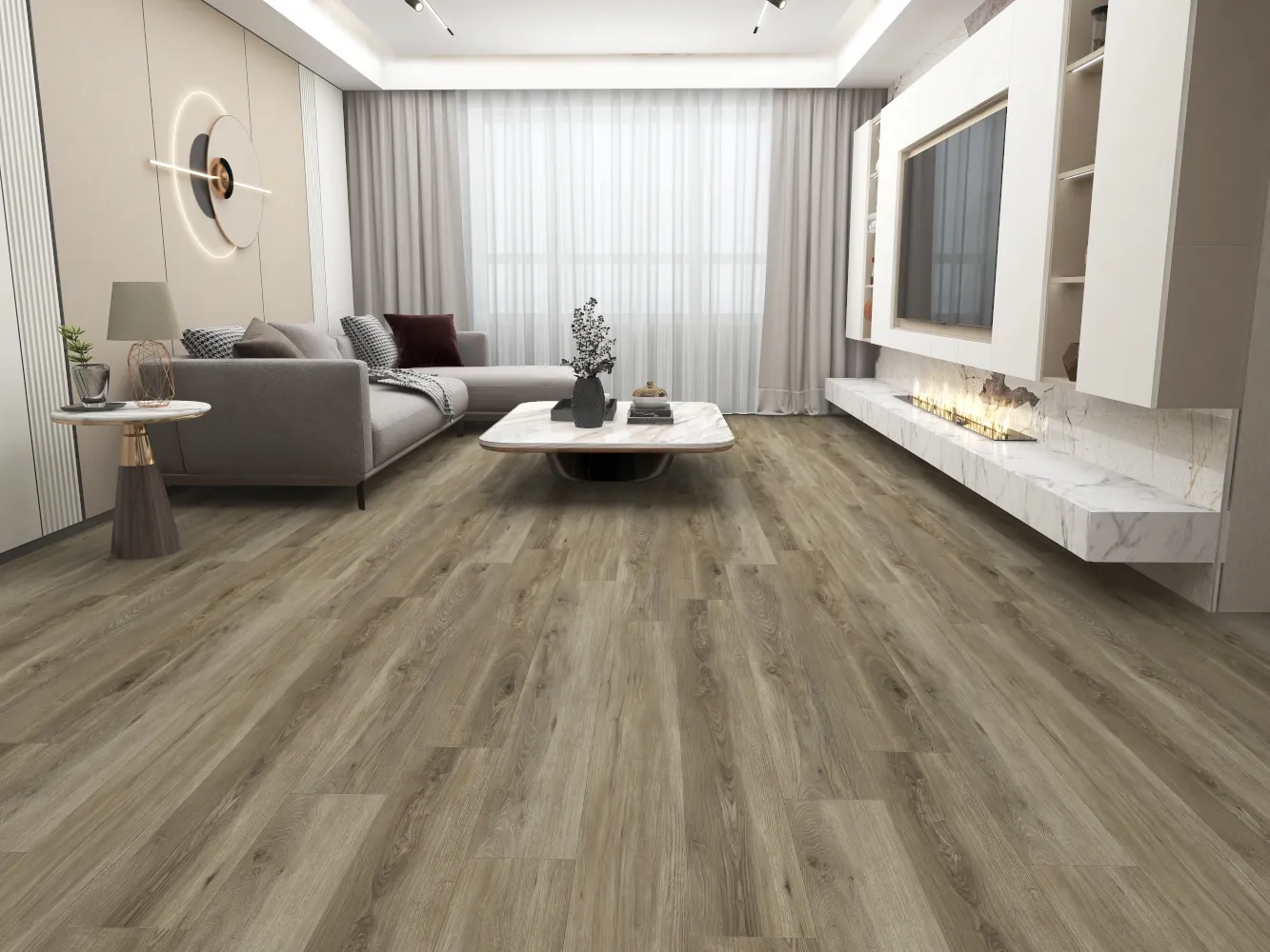 With its soft, neutral tones and subtle wood grain texture, "Dreams Are Quiet and Beautiful" brings a calming, serene atmosphere to any room. The light, muted shades make it perfect for minimalist or modern interiors seeking a gentle, understated elegance. Durable and easy to maintain, it offers a peaceful foundation for your living space.