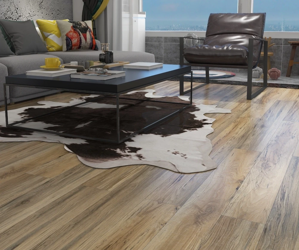 Glacier Maple offers a light, neutral tone with subtle wood grain detailing, making it perfect for modern, minimalist spaces. Its soft hues create an airy, open feel, ideal for making smaller rooms appear larger. Durable and easy to clean, this vinyl flooring is both beautiful and practical.