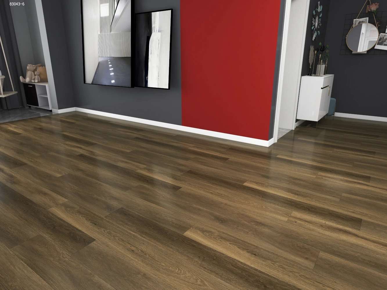 Lava Black Oak offers a bold, deep brown-black tone with a rich, textured wood grain, making a dramatic statement in any room. Its dark, sophisticated finish is ideal for contemporary, industrial, or minimalistic interiors, adding a sense of elegance and depth. Durable and easy to maintain, this vinyl flooring is perfect for high-traffic areas where style and practicality need to coexist.
