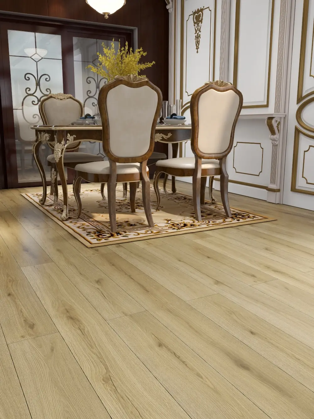 Norrland Rift Oaks features a natural, light wood finish that brings Scandinavian-inspired simplicity to your home. Its soft, neutral grain pattern enhances open, airy spaces, making it a great choice for modern and minimalist interiors. This flooring is both stylish and practical, with easy maintenance and durability.
