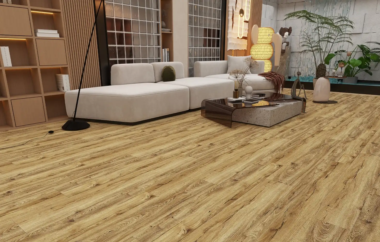 Rustic Walnut showcases deep, natural wood tones with a pronounced grain, perfect for adding character and depth to your home. Its warm, rustic appeal pairs beautifully with traditional and farmhouse-style interiors. Durable and scratch-resistant, it’s ideal for high-traffic areas requiring both style and function.
