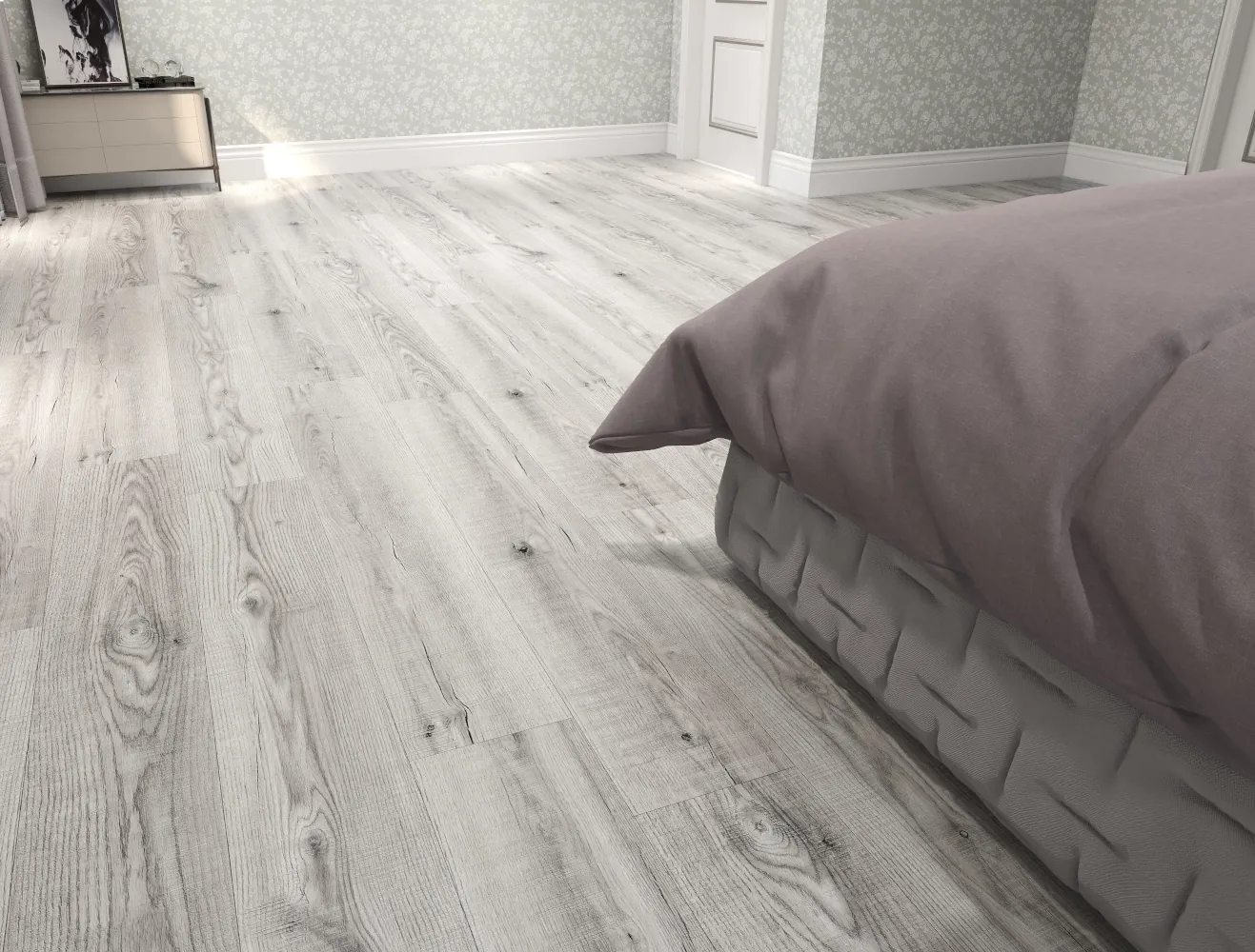 Smoky Grey Wood combines cool grey tones with a natural wood grain pattern, offering a sleek, modern aesthetic. Ideal for contemporary interiors, this flooring brings an understated elegance to any space, while its durable surface ensures long-lasting beauty. Easy to maintain, it’s perfect for both residential and commercial use.
