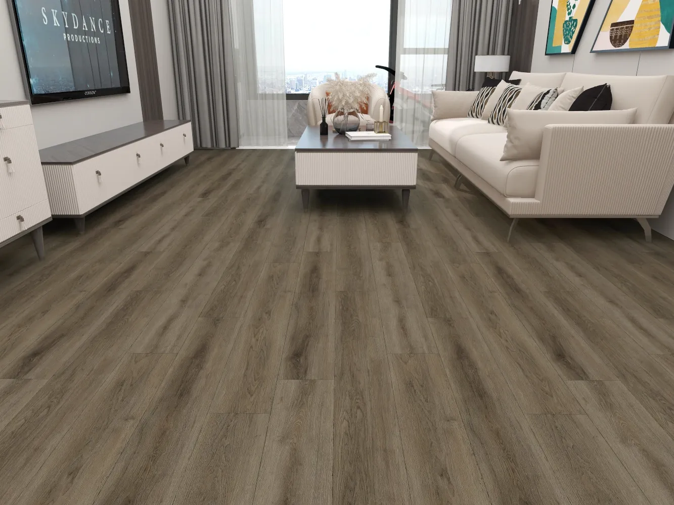 Sophie Oak offers a timeless and subtle grain pattern, perfect for adding warmth and sophistication to any room. Its soft, natural tones blend effortlessly with a variety of decor styles, creating a cozy yet refined atmosphere. Ideal for those seeking a classic wood look that complements both modern and traditional interiors.