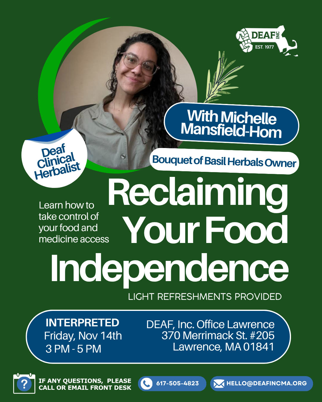 A promotional flyer for the theatrical premiere of the documentary Deaf Santa Claus. The background is black with a grayscale photograph of an older man with long white hair, glasses, and a full beard, resting his chin on his hand in thought. At the top, in bold text: CINEMA SALEM – Salem, Massachusetts. Center in white text: Theatrical Premiere September 24th • 6:30 P.M. Below in smaller white text: Special Guests: Charles & Kari Graves Plus Q&A with the Director After the Show Below in large bold white text: Featuring Charles William Graves – Deaf Santa Claus. Bottom in white and gold text: Tickets available at: www.cinemasalem.com/movie/deaf-santa-claus Questions? contact@deafsantaclaus.org