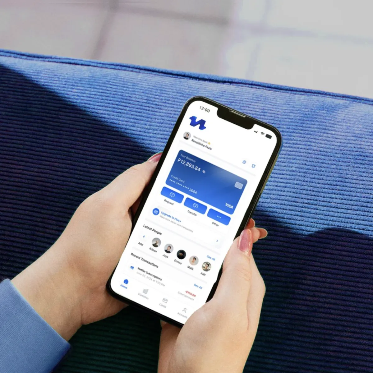 mobile phone with wallet interface