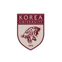 Korea University emblem with tiger head and 1905 text.
