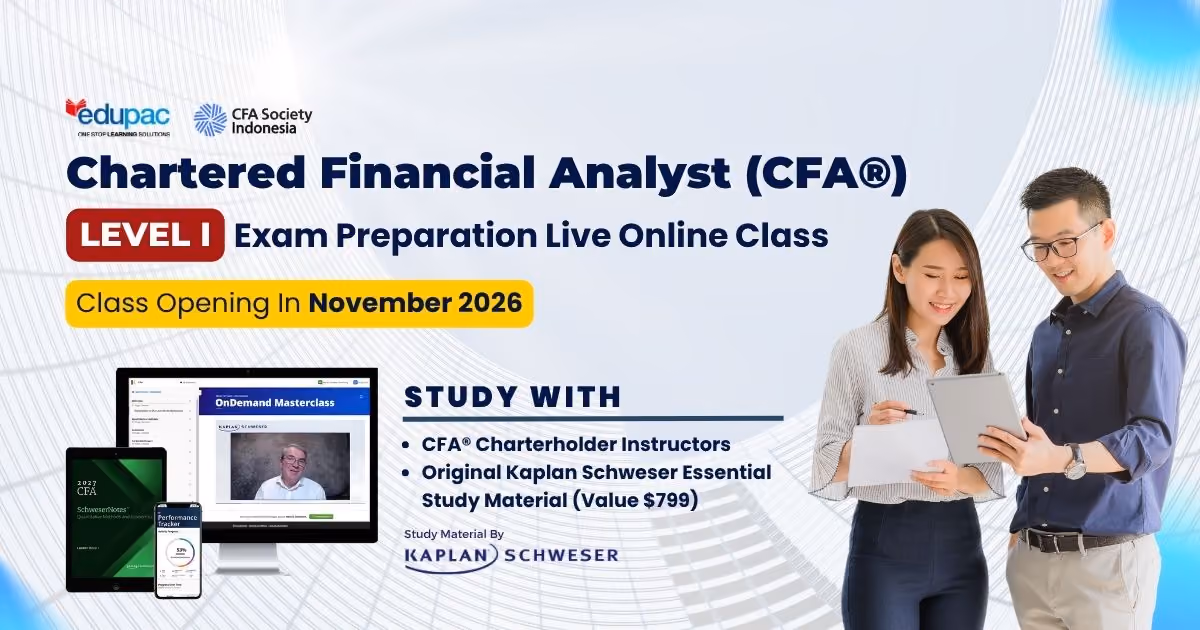 Edupac & CFA Society: Online Class Persiapan Exam CFA Level 1