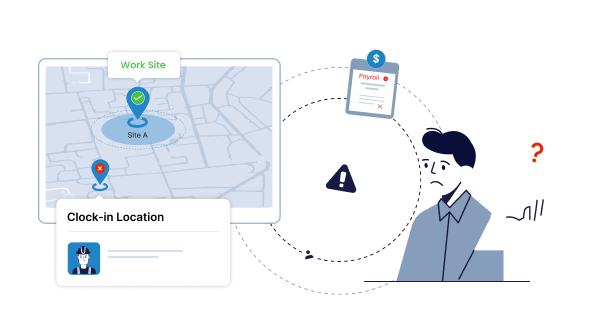 Clocking in Outside Work Site