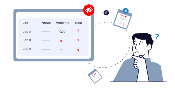 No Clear Job-Wise Cost Visibility