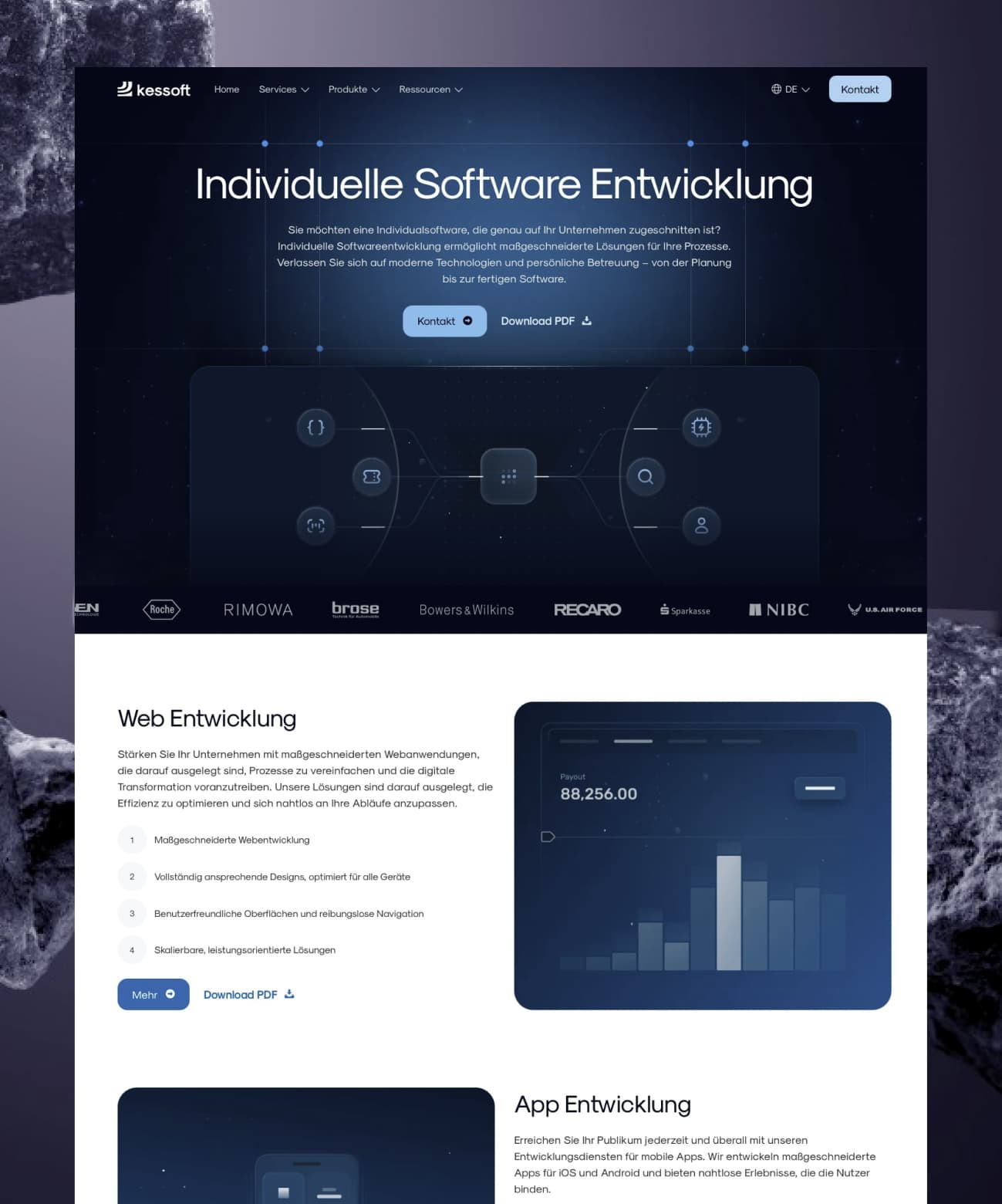 Kessoft - Webflow vývoj pro softwarovou společnost zaměřenou na digitální transformaci