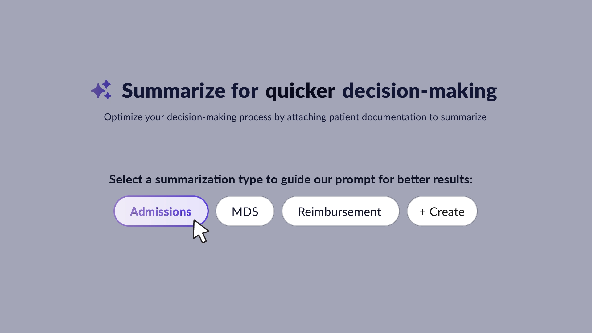 Olio Summarization Type