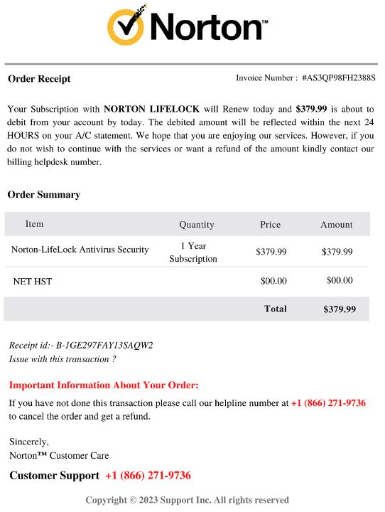 The Fake Renewal Invoice