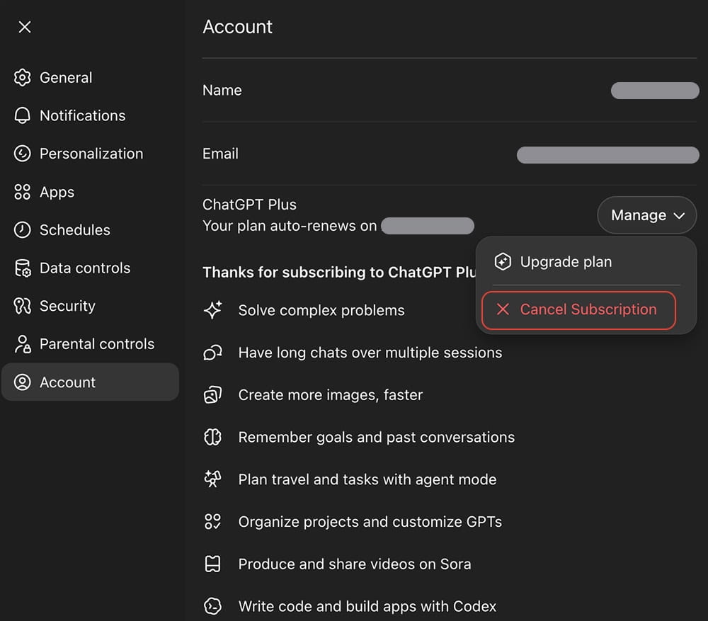 How to Cancel ChatGPT Subscription