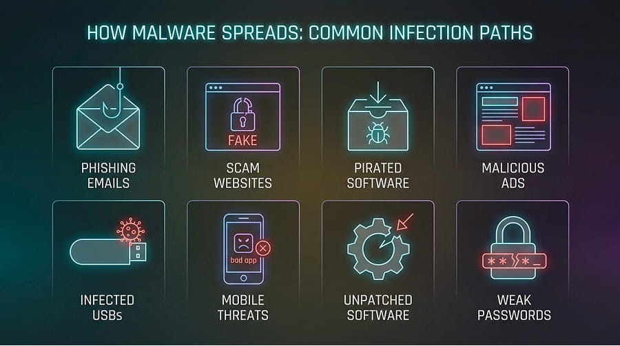 How Malware Spreads: The Most Common Infection Paths