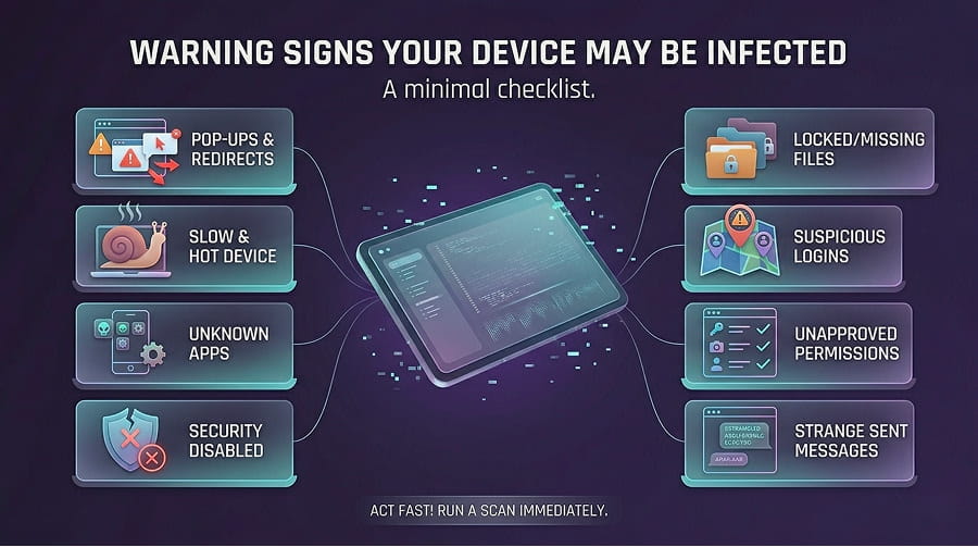 Warning Signs Your Device May Be Infected