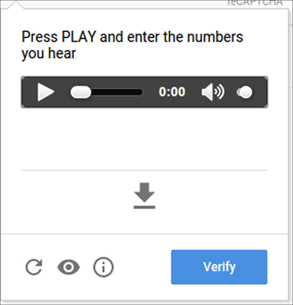 Audio CAPTCHA and accessibility alternatives