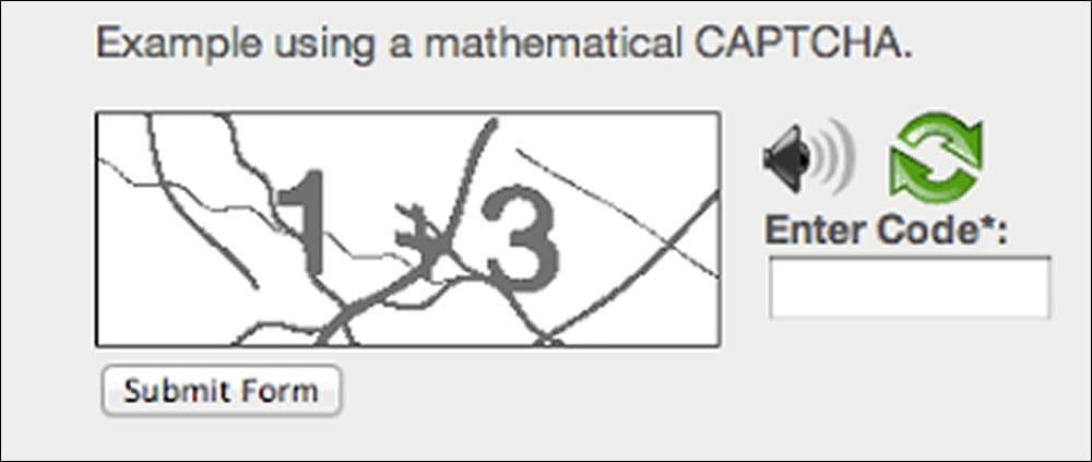 Math and logic CAPTCHA