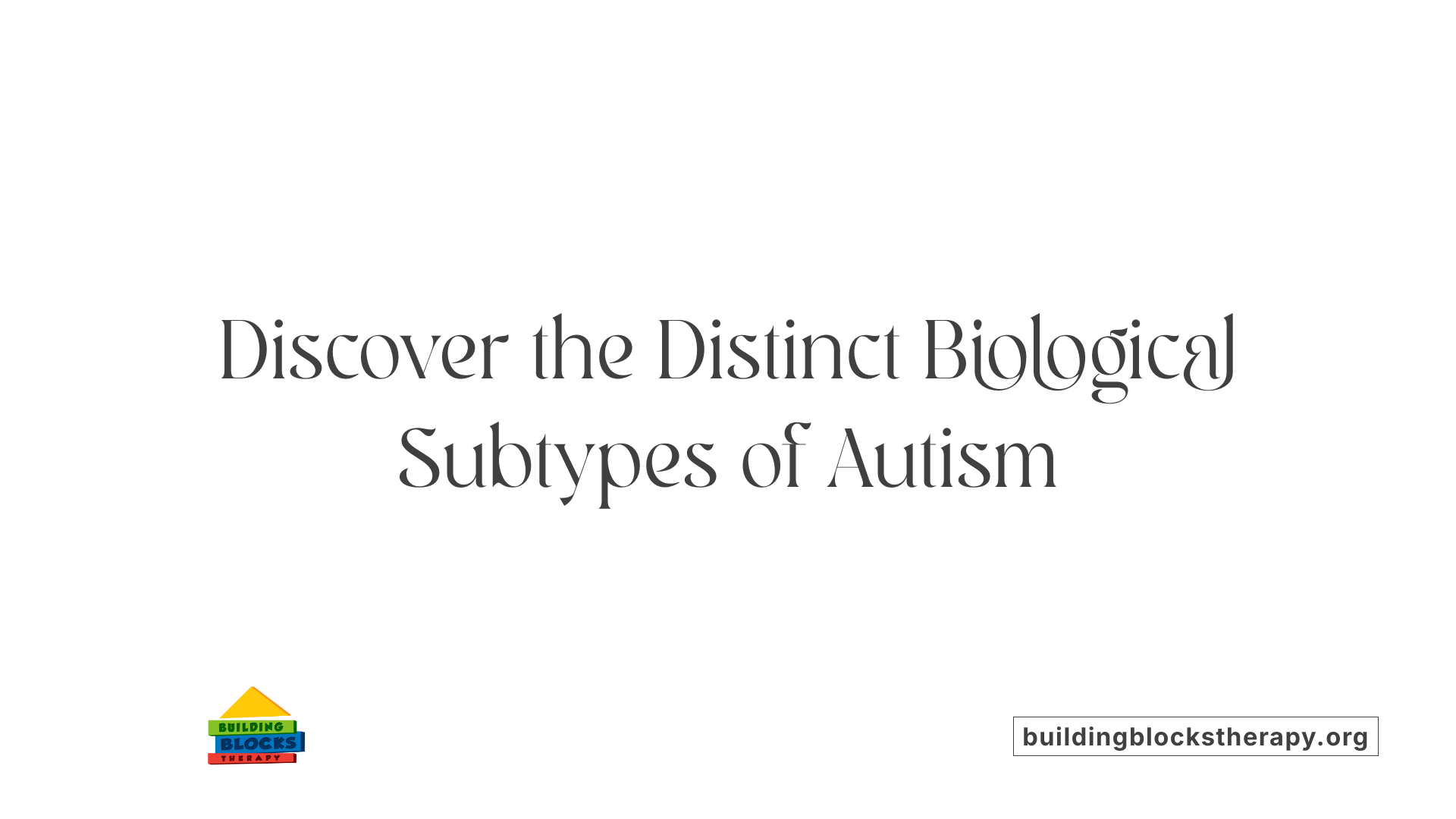 Discover the Distinct Biological Subtypes of Autism