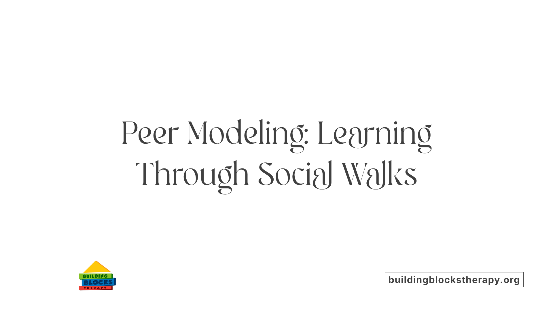 Peer Modeling: Learning Through Social Walks