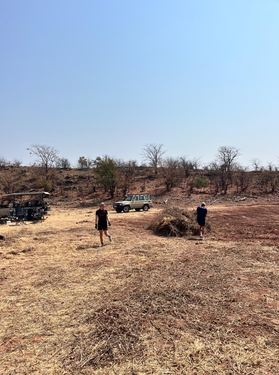 Volunteers working at Central Tuli Game Reserve in Botswana.