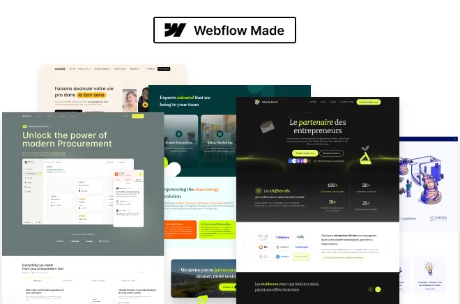 visuels de site webflow