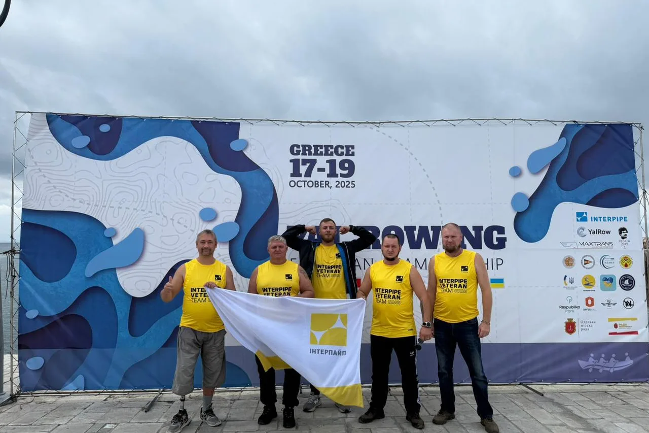 Ветеранська команда Інтерпайп на чемпіонаті Європи з веслування на ялах у Греції