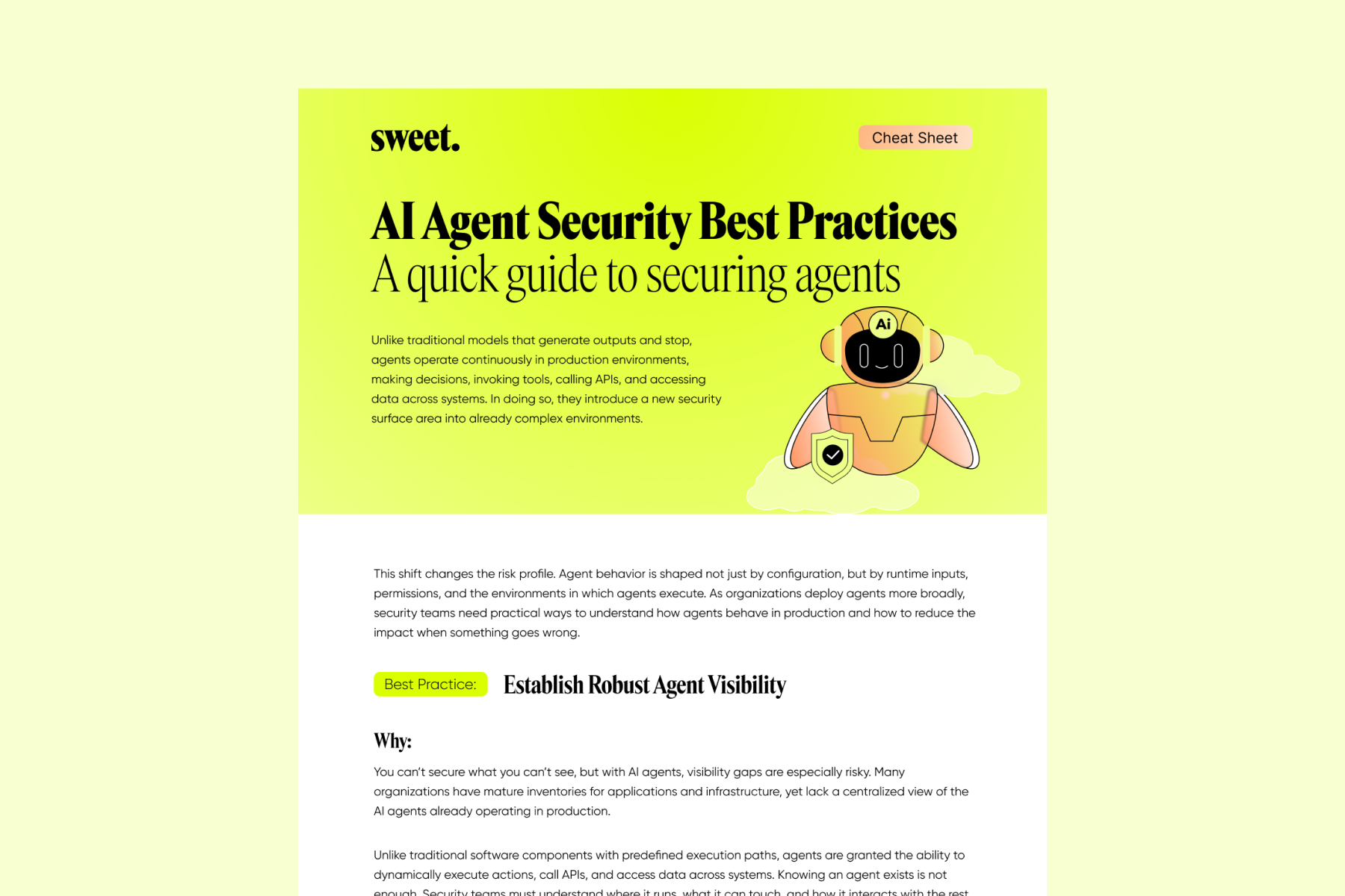 AI Agent Security Best Practices Cheat Sheet