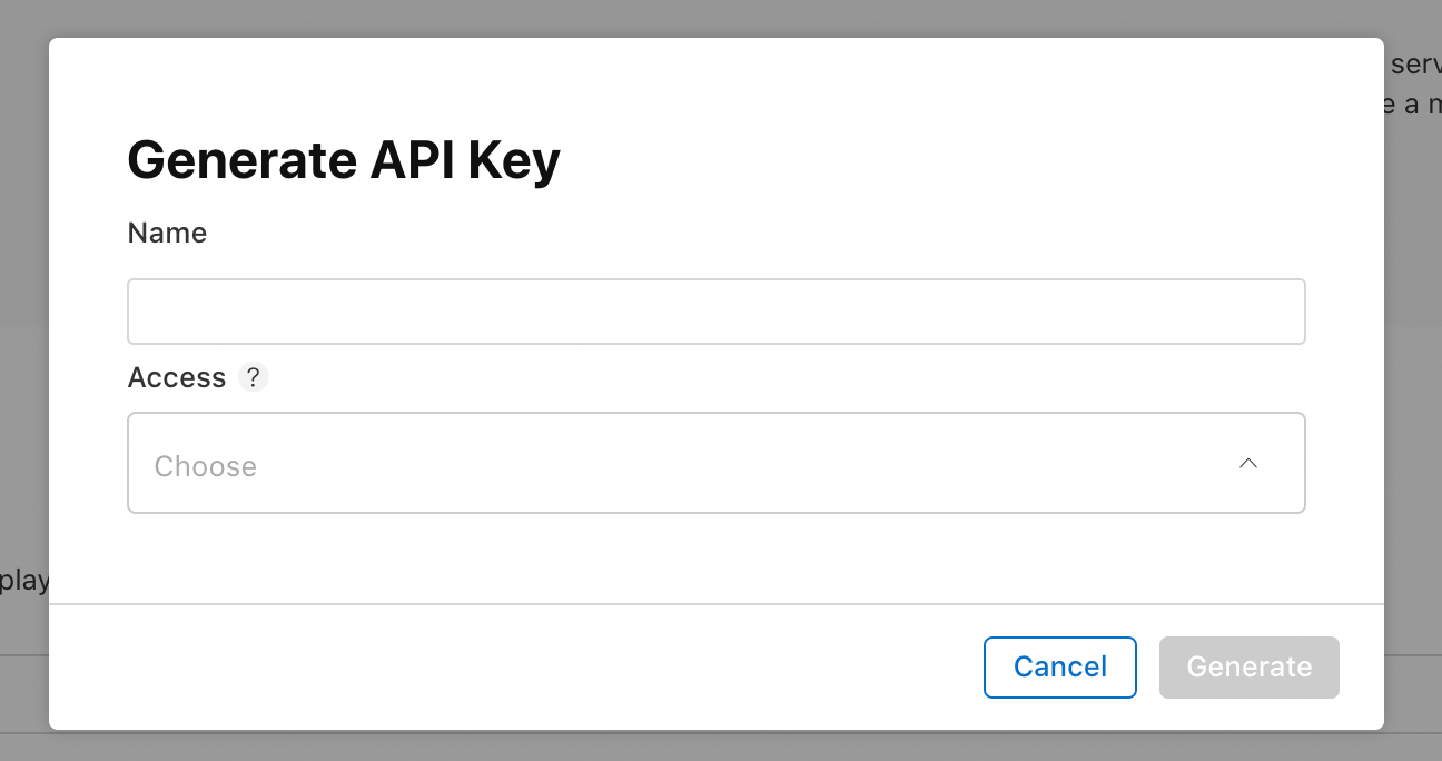 generate key