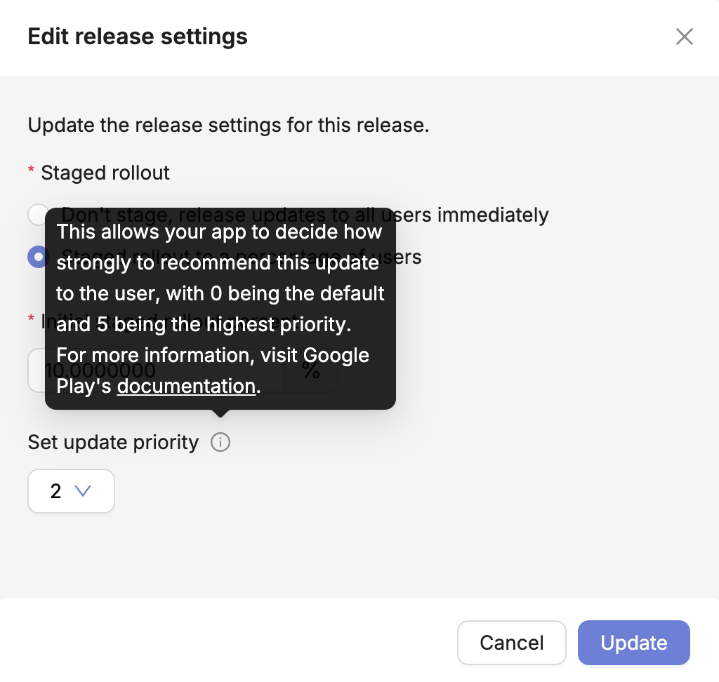 priority with tooltip