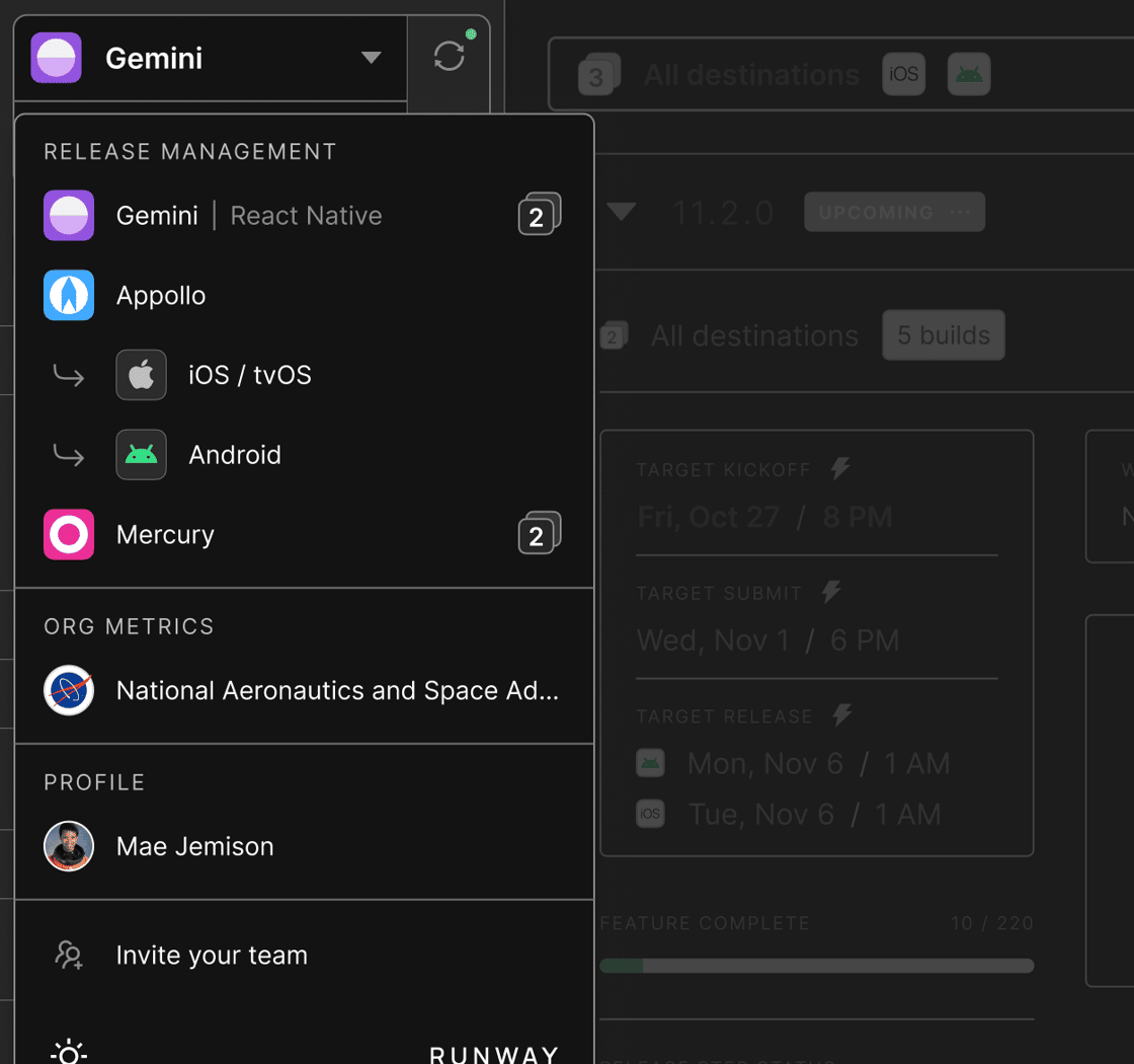 sidebar navigation